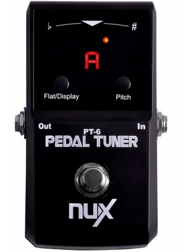 Nux Pt6 Pedal Afinador Cromático True Bypass Para Guitarra