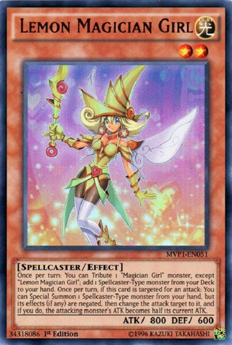 Lemon Magician Girl / Mystery Tcg Mvp1-en051 Inglés