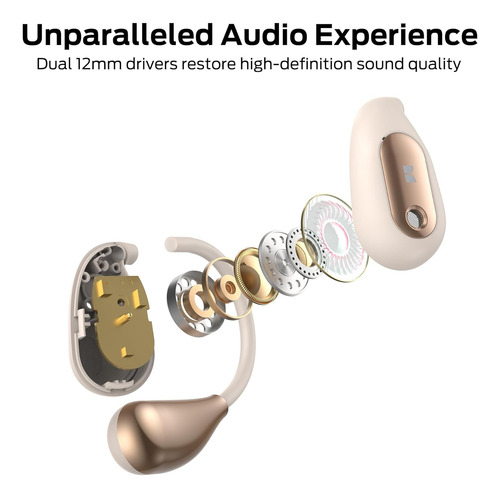 Auricular Monster Ac210 Bluetooth 5.4,30 Horas,ipx5 Original Dorado