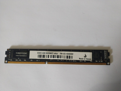 Imagem 1 de 4 de Memoria Ddr3 1600mhz 4gb Risemode