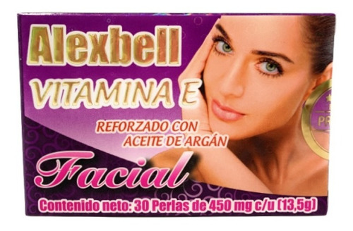 Vitamina E Facial Alexbell 450mg Con 30 Perlas 