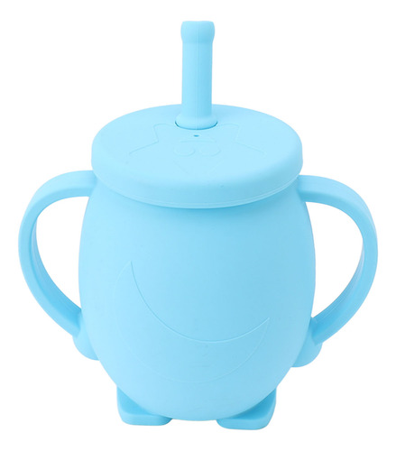 Vaso De Silicona Con Pajita Para Sorber, 230 Ml, Tazas De En