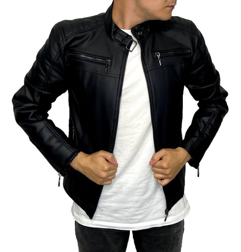 Chaqueta Chamarra Cuerotex Hombre Slim Fit En 4 Colores