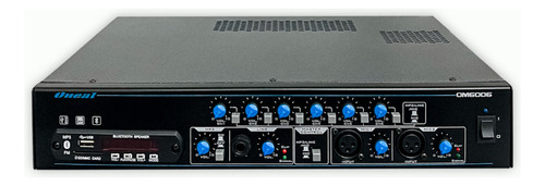 Amplificador Oneal Multiuso Om 6006 - 6 Setores 210w Rms 4 O Cor Preto Potência de saída RMS 210 W