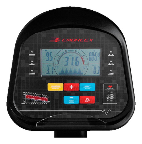 Eliptico 212sx Profissional Premium 11 Programas Embreex Cor Preto