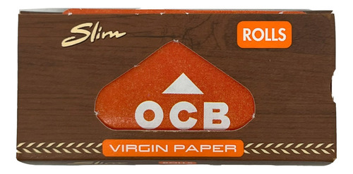 Display De Seda Ocb Virgin Paper Roll Brown Rolo 4 Metros