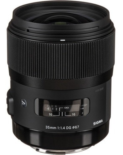 Lente Sigma 35mm F/1.4 Dg Hsm Para Câmeras Canon + Nf-e **