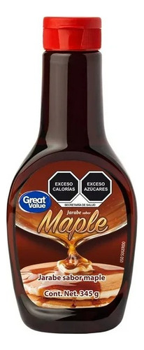 8 Pza Jarabe Great Value Sabor Maple 345 G