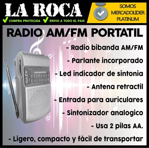 RADIO PORTATIL AM FM ANALOGO