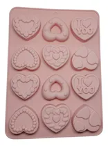 Comprar Molde Silicona Corazones Love X12 Ideal Chocolate, Jabones