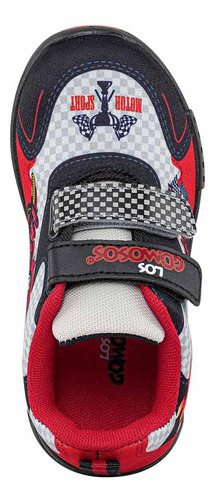 Tenis Con Luces Carriw Negro Para Niño Los Gomosos