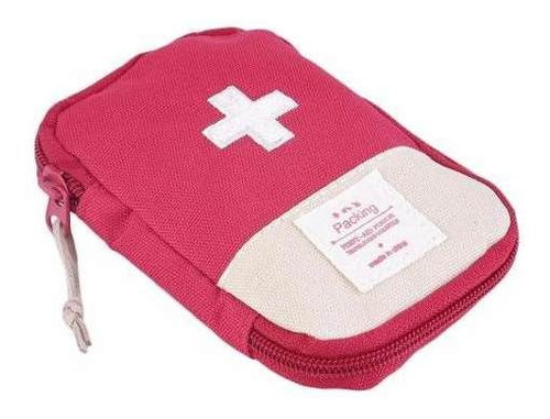 Imagem 2 de 6 de Porta Comprimidos Emergência Bordada Viagem Bolsa Pequena