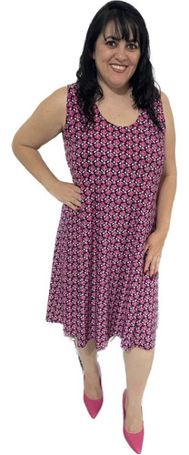 Vestido Feminino Tendência Midi Malha Fria Inovar