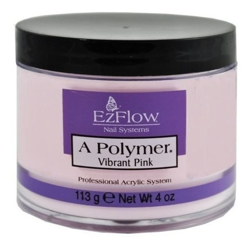 Polímero Polvo A-polymer Acrílico Para Uñas Ezflow 113 G Color Vibrant pink