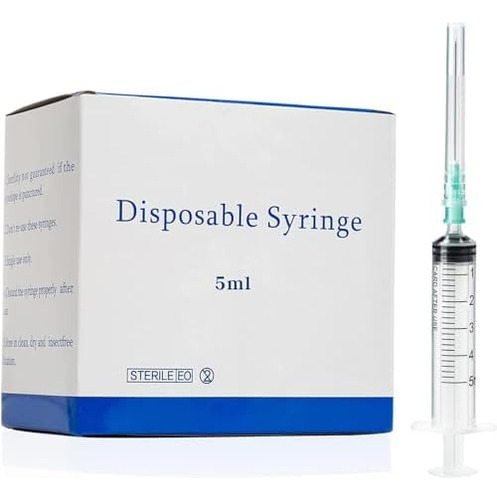 Disposable Sterile Lab Supplies 5ml Syringe With 21ga 1...