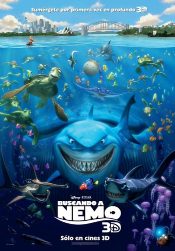 Imagen 1 de 2 de Poster Original Cine Buscando A Nemo