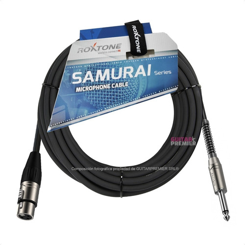Imagen 1 de 8 de Cable Para Microfono Canon Plug Ficha Profesional 6 Metros