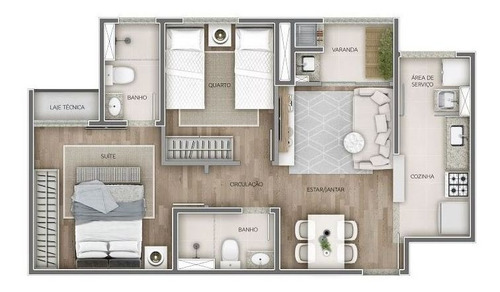 Imagem 14 de 17 de Apartamento À Venda No Bairro Paraíso Do Morumbi - São Paulo/sp - O-18679-31155