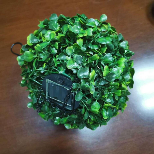 A*gift 2pcs Bola De Hierba Solar Led Luz Colgante Jardín Ala