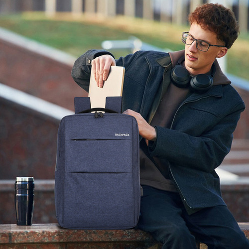 Mochila De Viaje Para Portátil Con Puerto De Carga Usb Busin