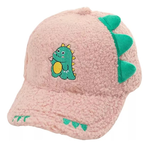 Gorra Cachucha Peluche Infantil Dinosaurio Niños 2-8 Años