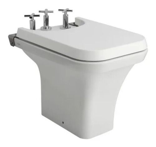 Bidet Ferrum Milena Bdf3j 3 Agujeros Loza Porcelana Blanco 