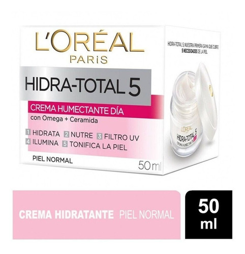 Loreal Hidra-total 5 Crema Humectante Piel Normal Día 50 Gr