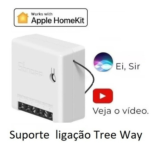 03 Interruptor Sonoff Mini Homekit Wifi Paralelo / Three Way