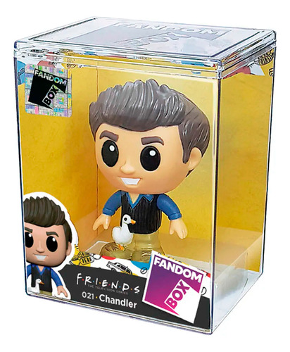 Chandler Boneco Fandom Box Friends 11 Cm Colecionável Vinil