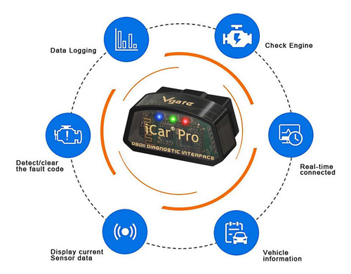 Vgate Icar Pro Escáner Obd2 Bluetooth Para Android Ios Mmg