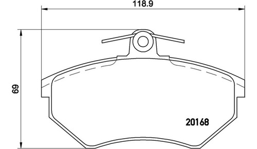 Brembo Balatas Volkswagen Passat Base 1993 Delantero