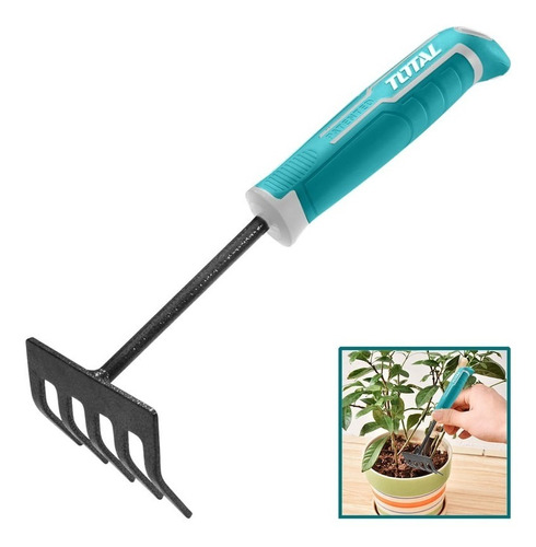 Mini Rastrillo De Jardineria 270mm Total (thftr1008)