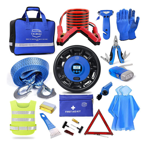 Calbeau Kit De Emergencia Para Coche, Kits De Asistencia En