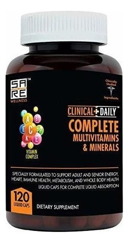 Clinica Multivitaminico Diario Completo Para Hombres Y Mujer