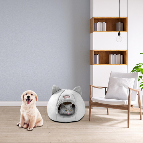 Gatinho Cama Caverna Cama M 33cm Cinzento M 33cm Cinzento