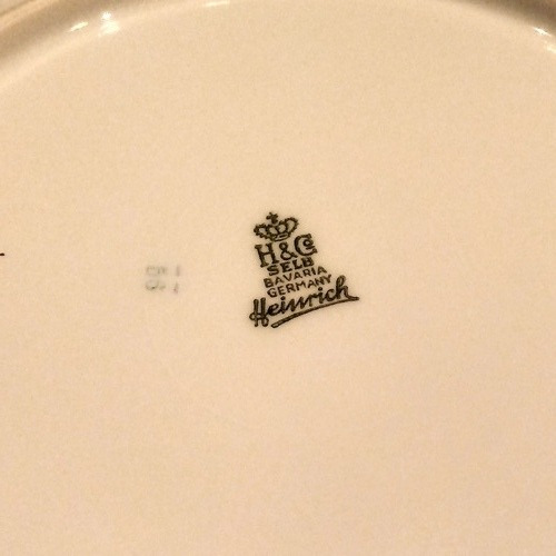 Platos Playos En Porcelana Bavaria Heinrich. 6 Unidades. (Usado)