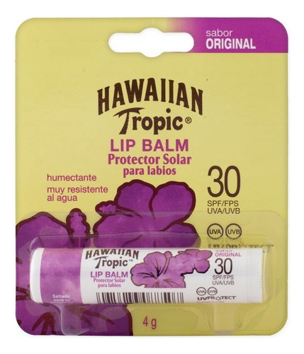 Hawaiian Tropic Protector Solar Para Labios Fps 30 4gr