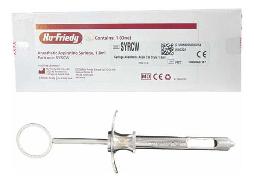 Jeringa Carpule Anestesia Dental Acero Inoxidable Hu Friedy