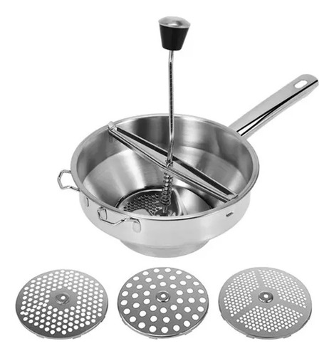 Passador Manual Legumes Inox Molhos Purês 20cm Ghidini