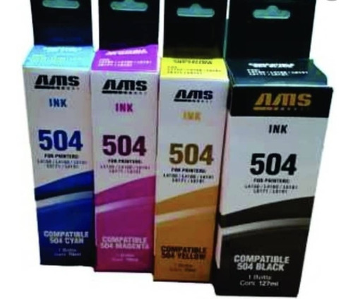 Tinta Ams Cyan Pson T504 L4150 L4160 Cod T504220-ams