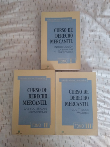 Libros Curso De Derecho Mercantil Tomos I-iii 