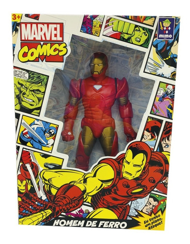 Muñeco Gigante Iron Man Marvel Comics Articulado 55cm