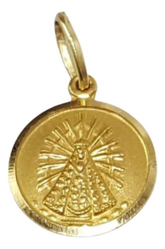 Medalla Oro 18 K. Virgen Luján 18 Mm. 2.5 Grs Garantía Promo