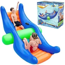 Comprar Sube Y Baja Inflable Bestway Para Piscina Resistente 140 Kg