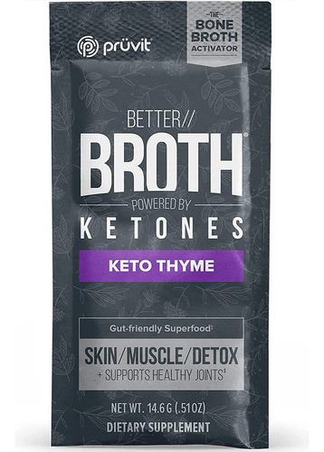 Pruvit Better Broth 20 Paquetes Keto Thyme Pure Therapeutic