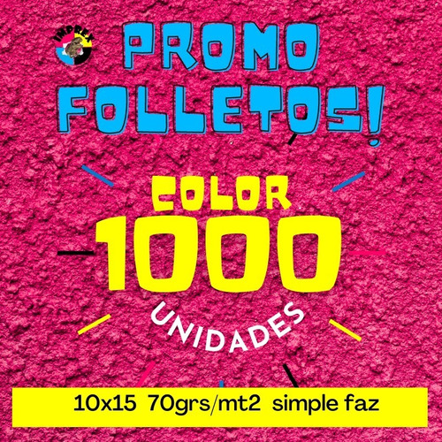 1000 Folletos / Flyers / Volantes Color 10x15 Cm