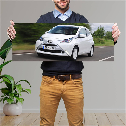 Cuadro 30x80cm Auto 2014 Toyota Aygo X Clusiv 3 62