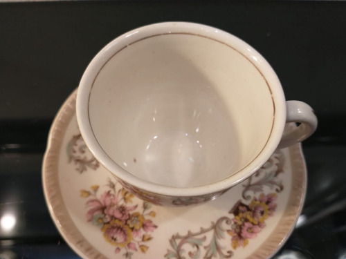 Imagen 3 de 10 de Antigua Taza De Cafe Loza Inglesa Woods Ivory Ware