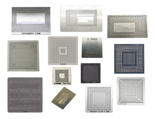 Stencil P/ Reballing Apple Macbook iMac Kit Coringa C/31 Pçs