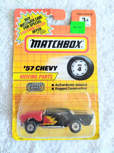 '57 Chevy, Die Cast Metal, Moving Parts, Matchbox, A128